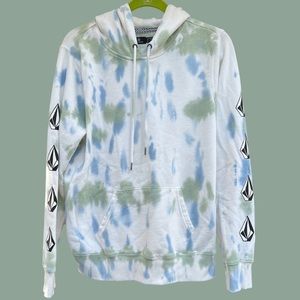 VOLCOM WOMENS TIE DYE HOODIE SIZE XL